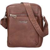Borsa a tracolla uomo 100% PU Leather PCL3000-COFFEE Northampton Polo Club