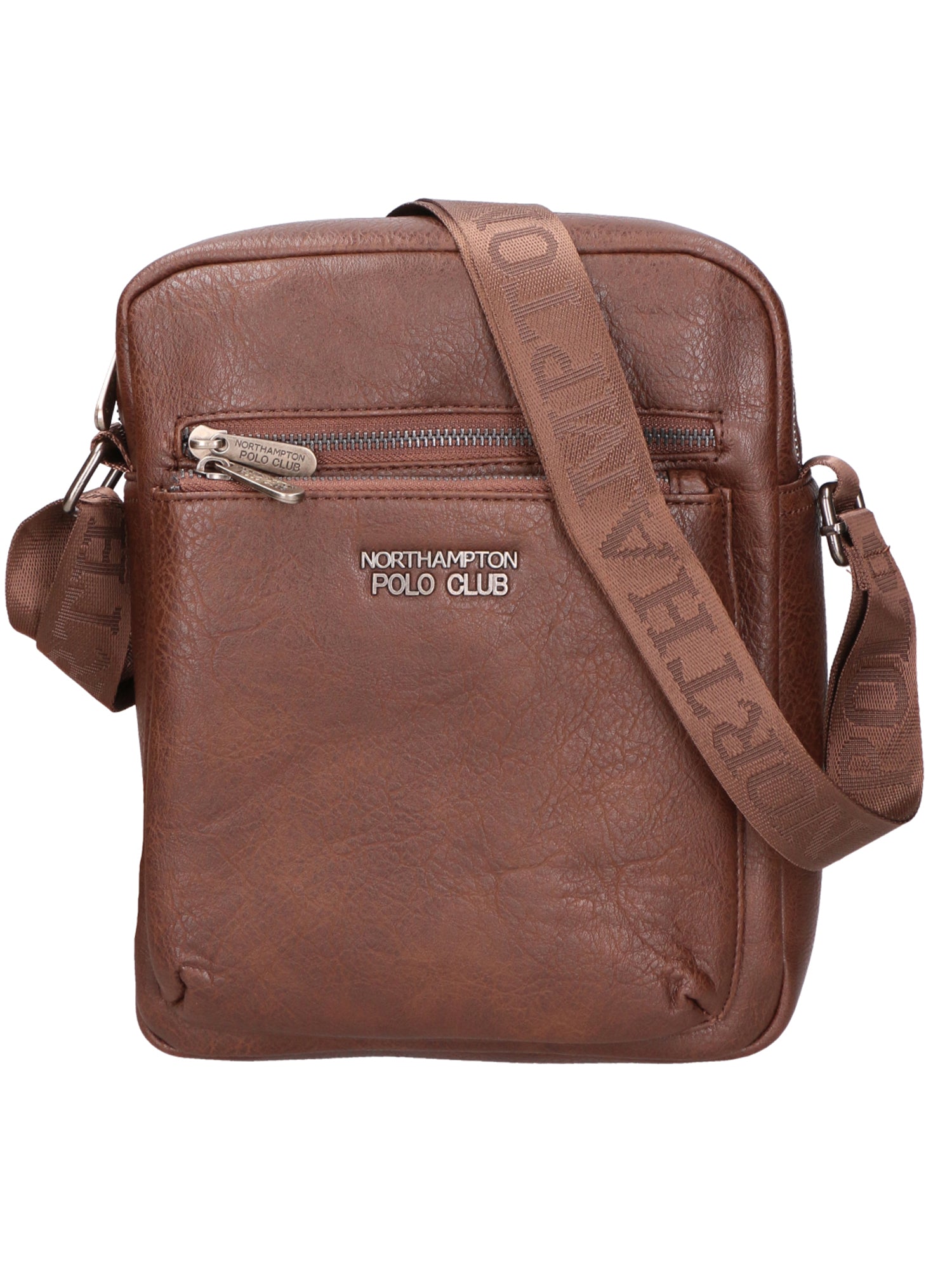 Borsa a tracolla uomo 100% PU Leather PCL3000-COFFEE Northampton Polo Club