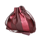 Nunzia Borsa a spalla da donna Vera pelle 576042-BORDO BORDEUX Gave Lux