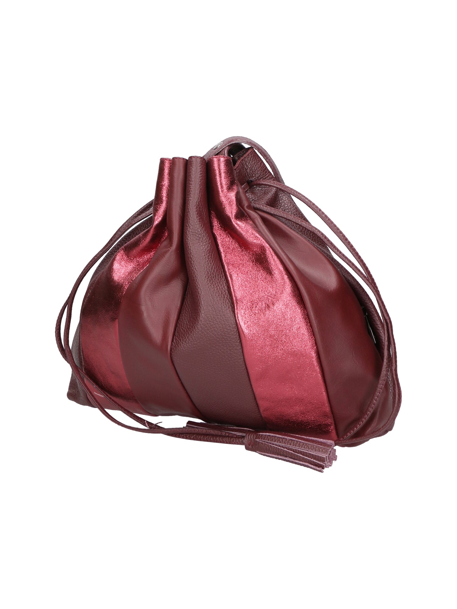 Nunzia Borsa a spalla da donna Vera pelle 576042-BORDO BORDEUX Gave Lux
