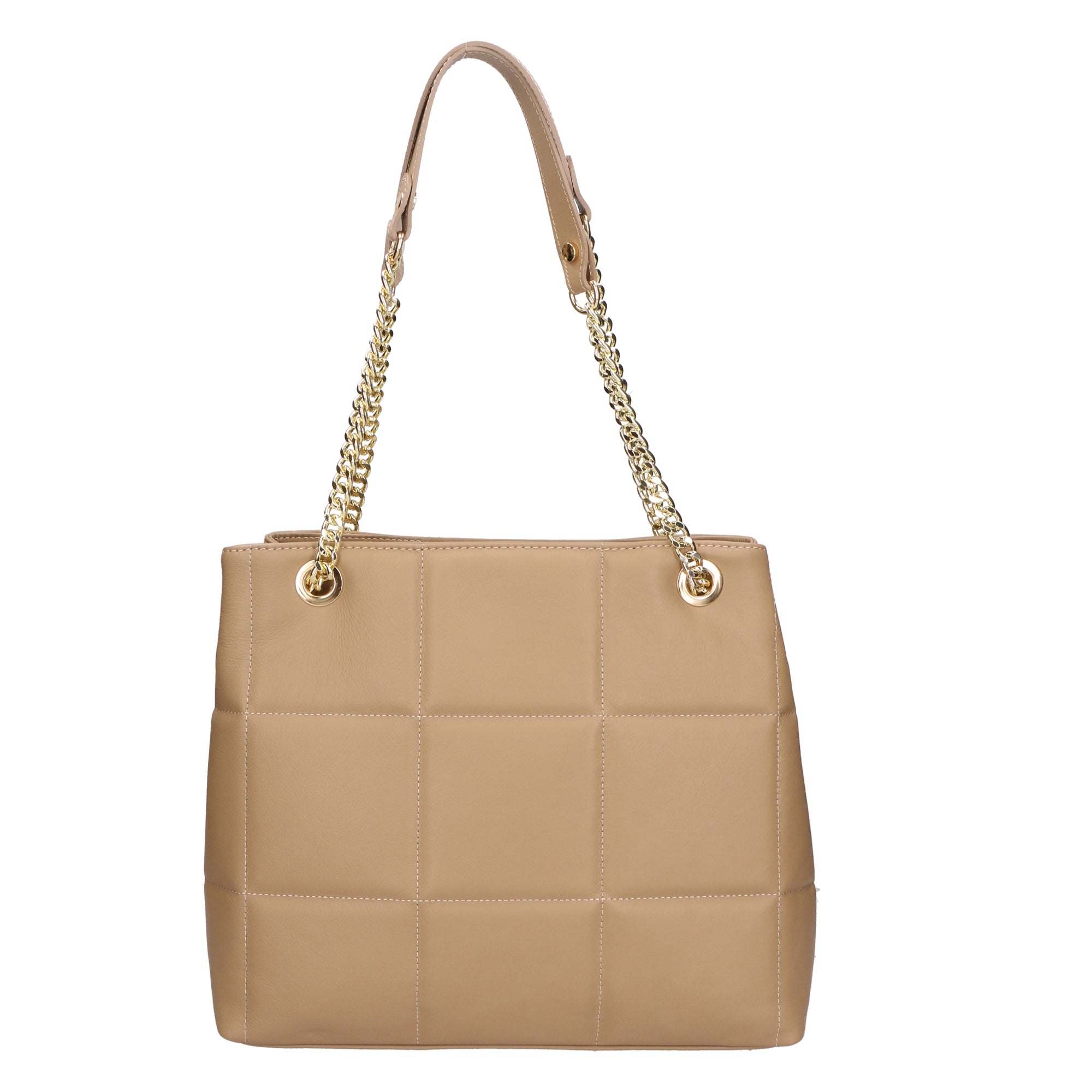 Isabella Borsa a mano da donna Vera pelle 06217-S05 TAUPE CHIARO Gave Lux