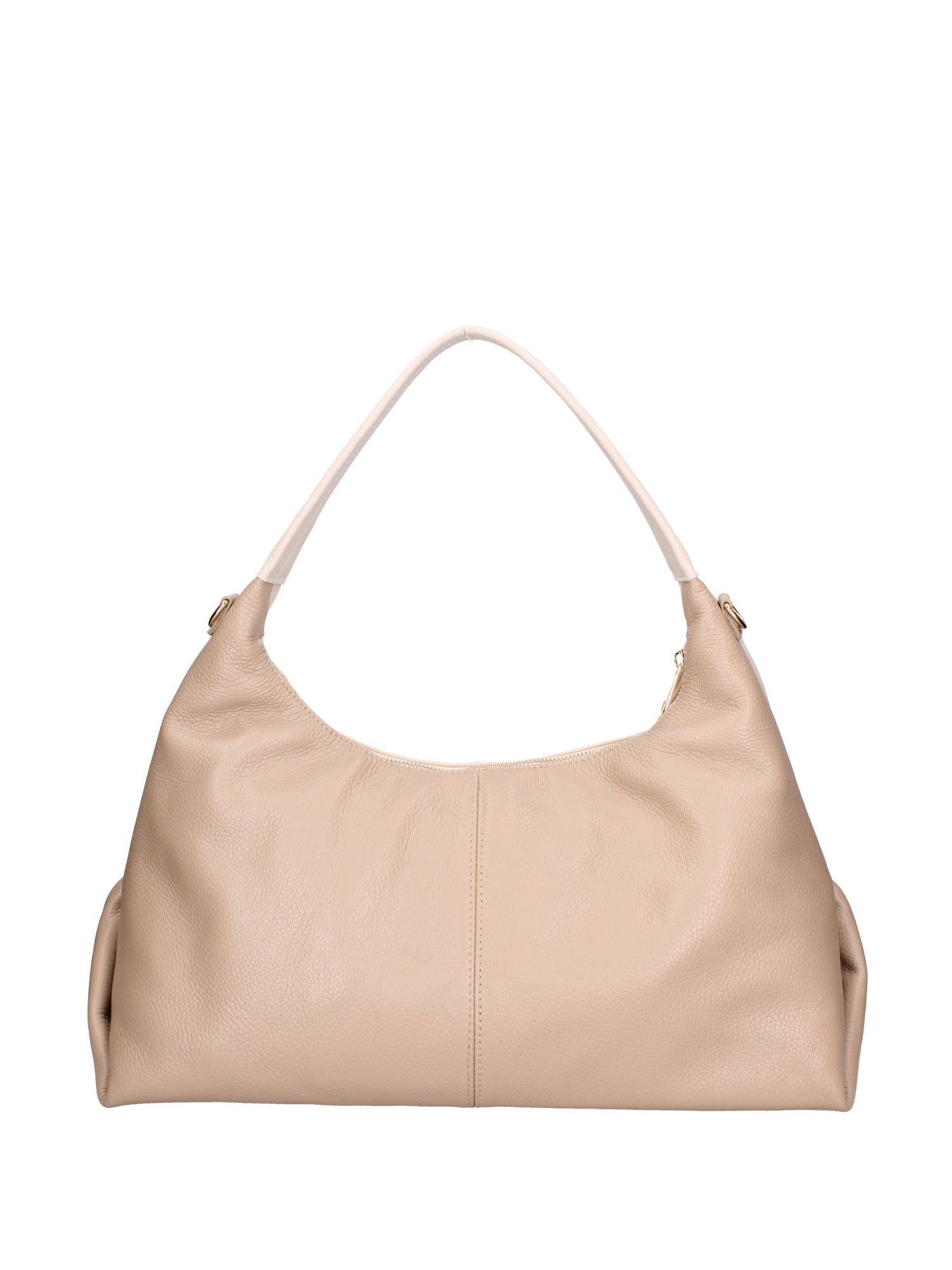 Borsa a spalla da donna Vera pelle 07233-D37 LATTE+D05 TAUPE Roberta Rossi