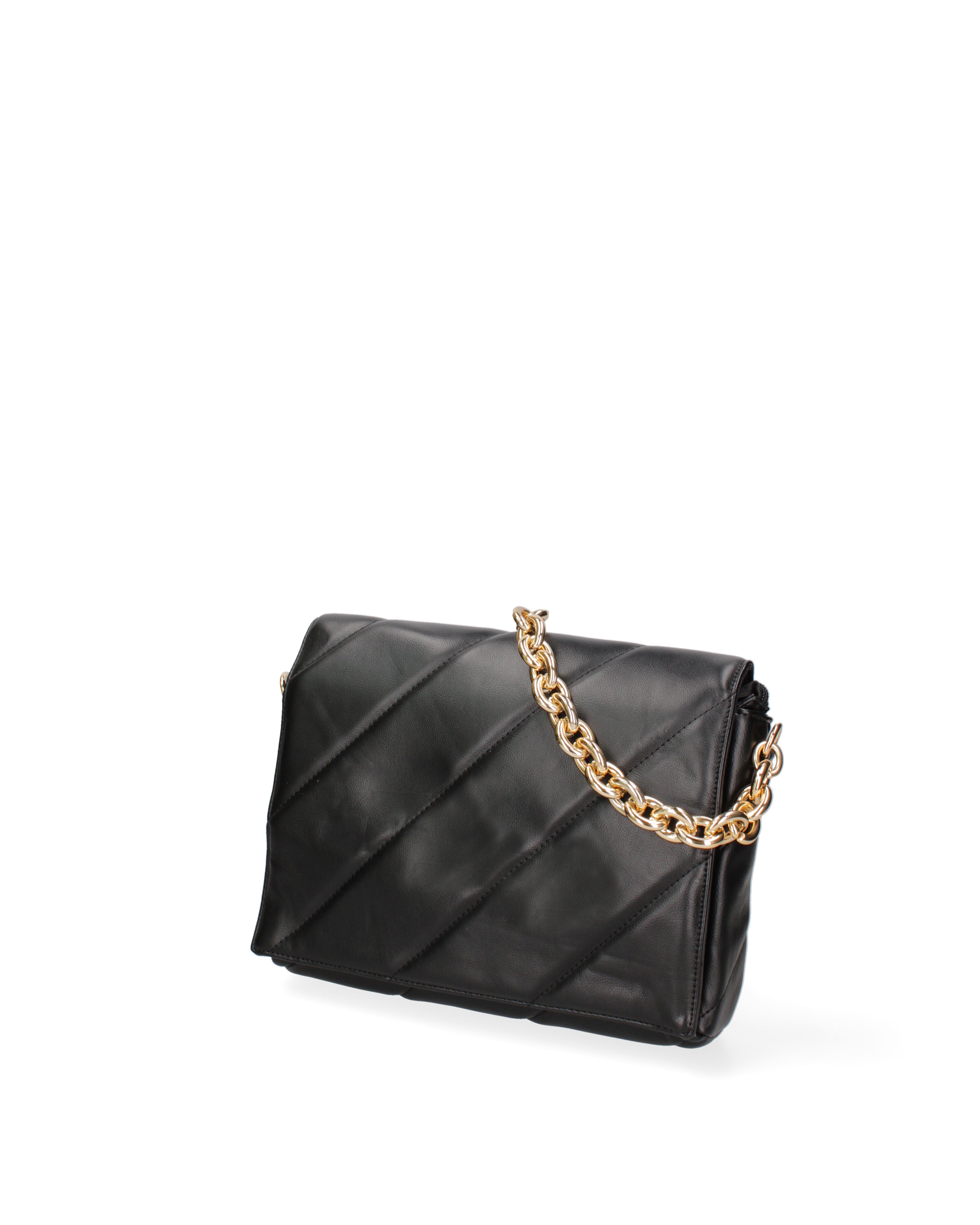 Borsa a spalla da donna Ecopelle DC3122-2-BLACK Diana&co