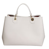 Azurite Borsa a mano da donna 100% pelle 06105-BIANCO WHITE Gave Lux