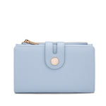 Portafoglio donna in pelle vegana Casual 798-2-2PT-SKYBLUE Diana&co