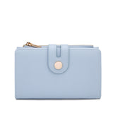 Portafoglio donna in pelle vegana Casual 798-2-2PT-SKYBLUE Diana&co