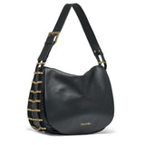 Eridana Ultra Borsa a spalla da donna 100% pelle B17222-NERO Braccialini