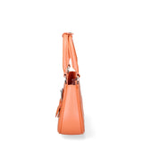 Borsa a mano da donna 100% PVC FLAT-CIRCLE-DARK RUST - BRUSH CDF Marc Ellis
