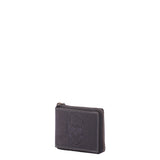 Portafoglio uomo in vera pelle Casual IN-1101-SKULL-NERO Sergio Valentini