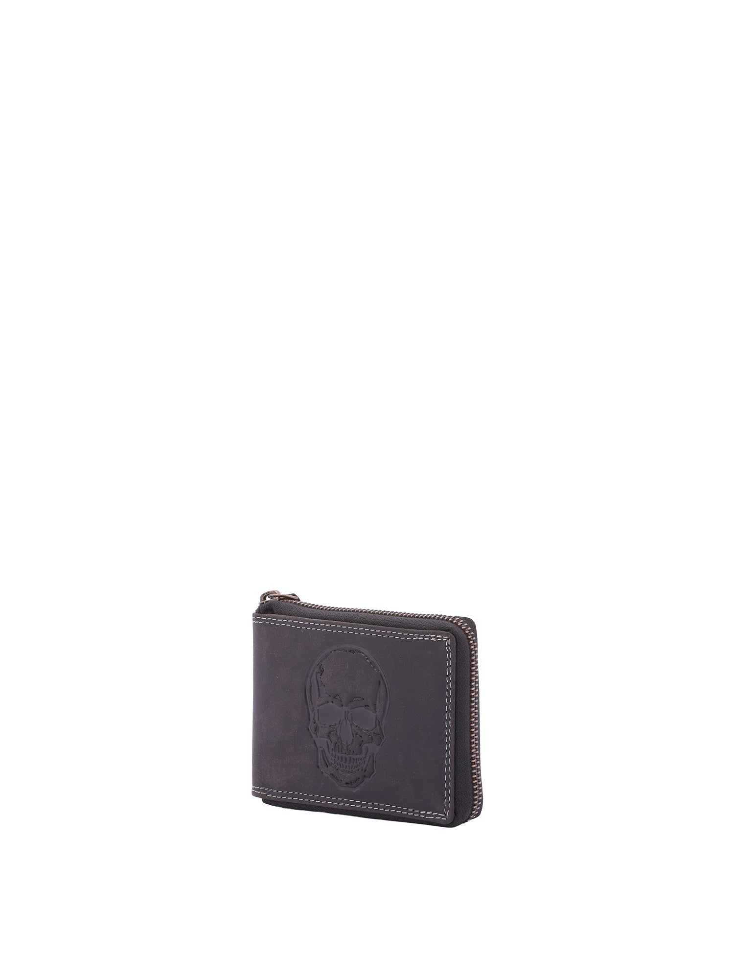 Portafoglio uomo in vera pelle Casual IN-1101-SKULL-NERO Sergio Valentini