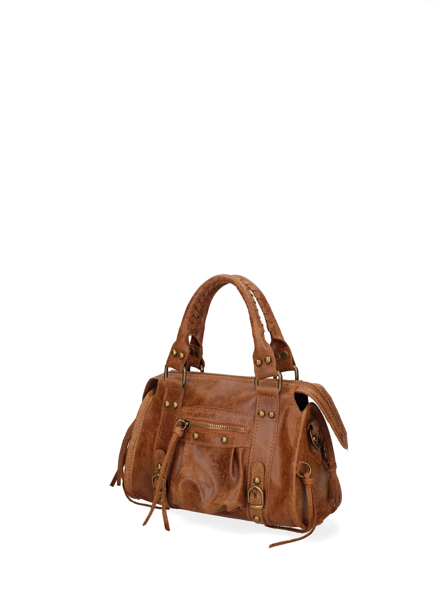Erisia Borsa a spalla da donna Vera pelle 06091-041 MARRONE Gave Lux