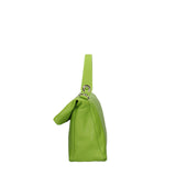 Borsa a spalla da donna Vera pelle 07159-D12 VERDE Viola Castellani