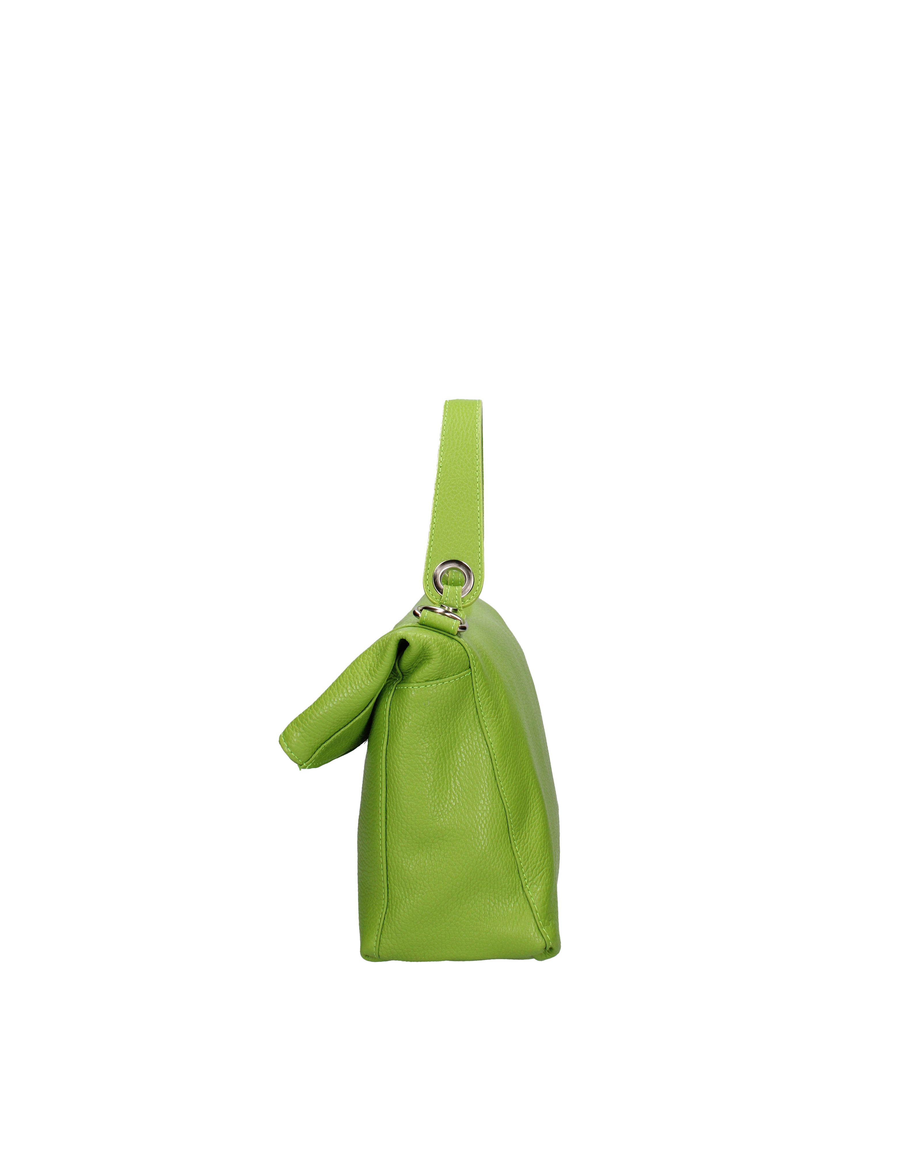 Borsa a spalla da donna Vera pelle 07159-D12 VERDE Viola Castellani