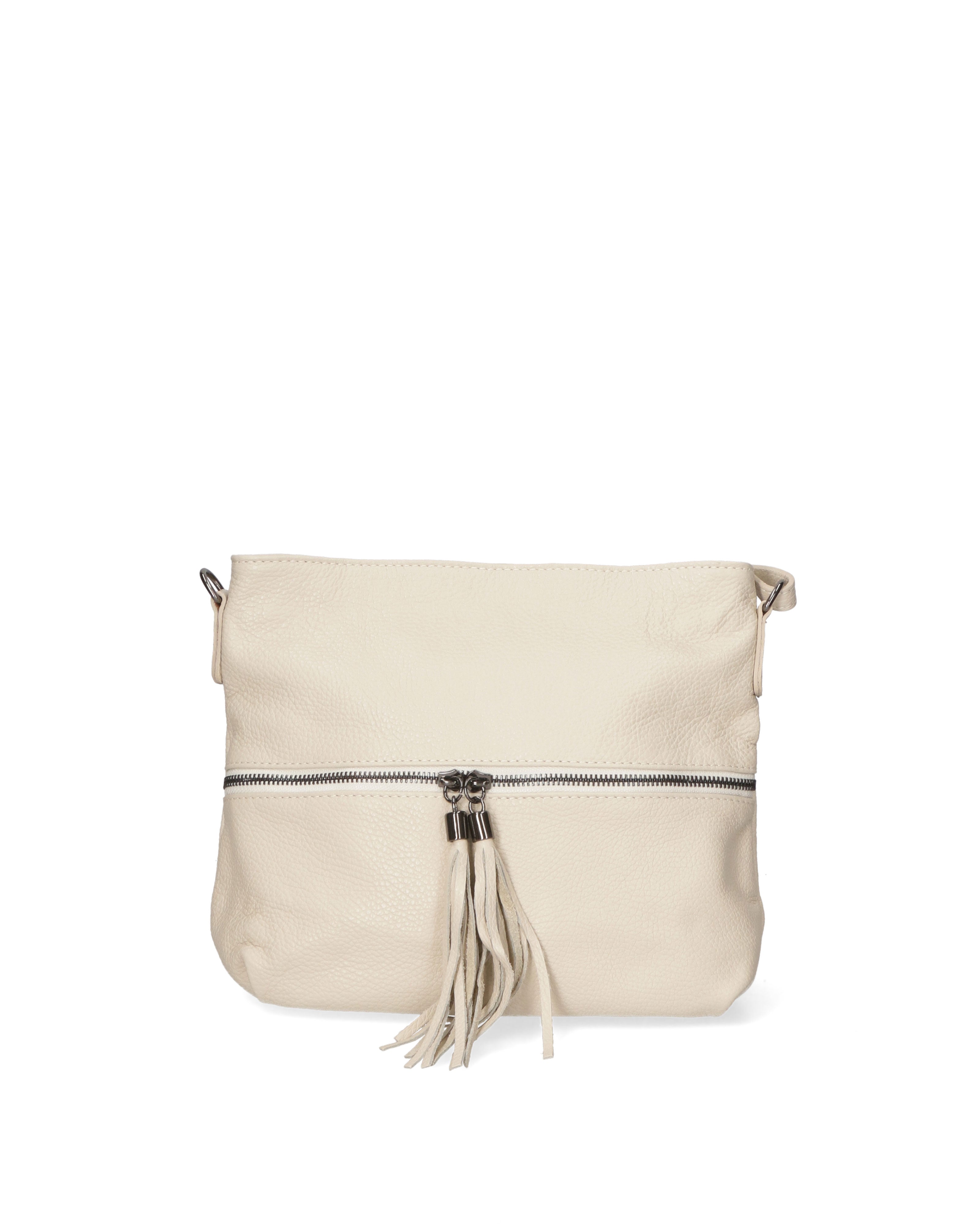 Erminia Borsa a tracolla da donna Vera pelle 80062-BEIGE Gave Lux