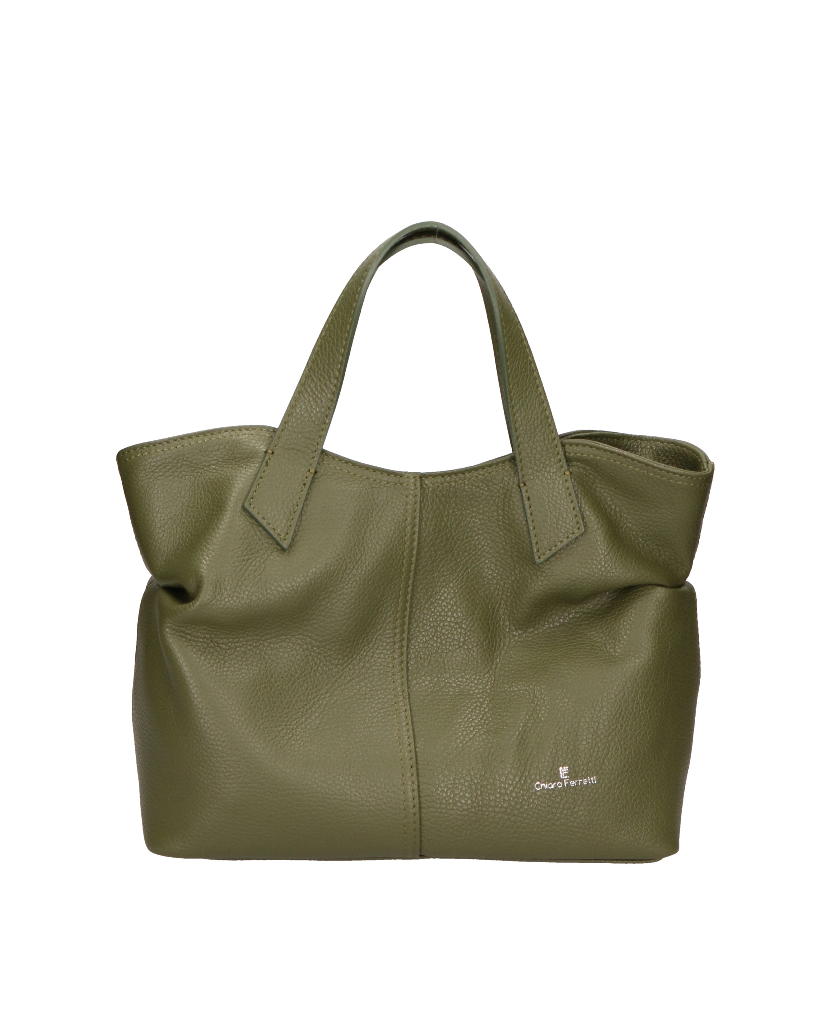Fiorinda Borsa a spalla da donna Vera Pelle 7011-D74 OLIVO Chiara Ferretti