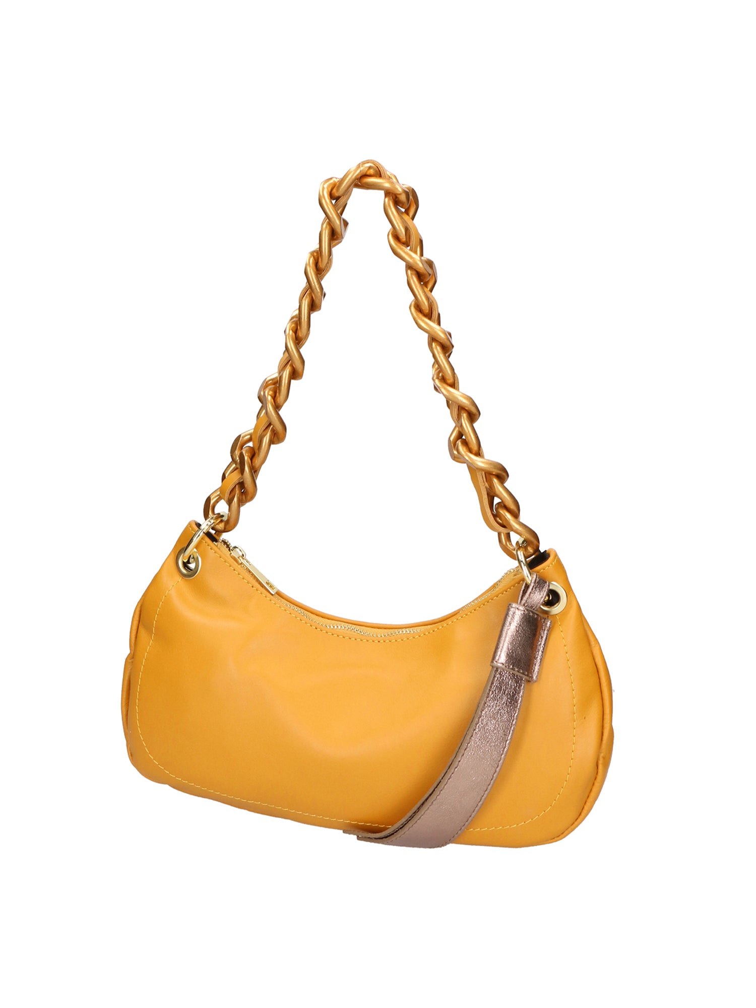 Ferrara Borsa a spalla da donna Vera pelle 05461-S36 SENAPE L005 BRONZO Gave Lux