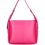 Borsa a spalla da donna Misto pelle e tessuto 07157-D02 FUXIA Roberta Rossi