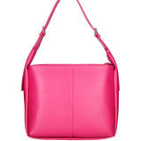 Borsa a spalla da donna Misto pelle e tessuto 07157-D02 FUXIA Roberta Rossi