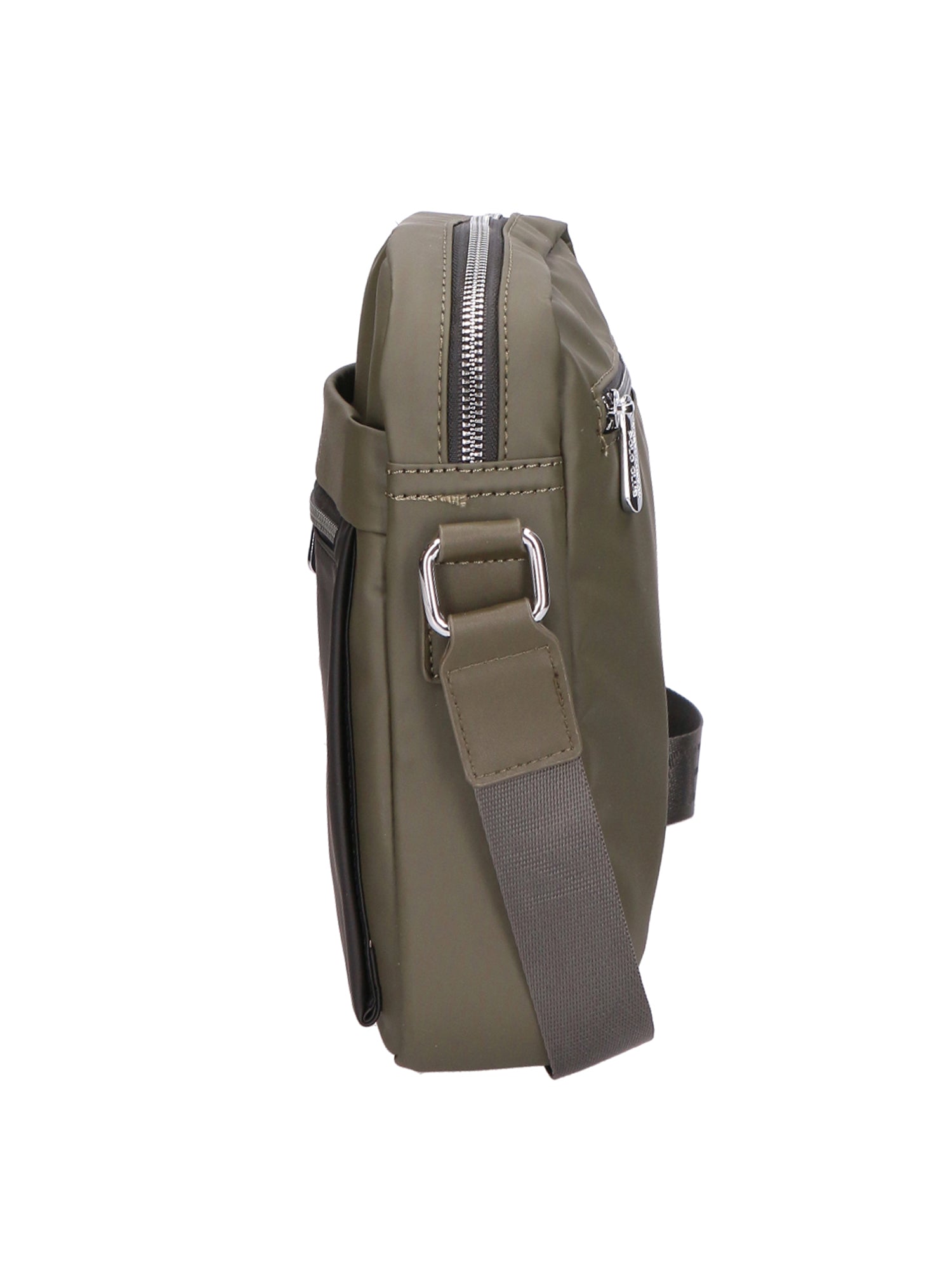 Borsa a tracolla uomo 100% PU Leather PCL3015-GREEN-BLACK Northampton Polo Club