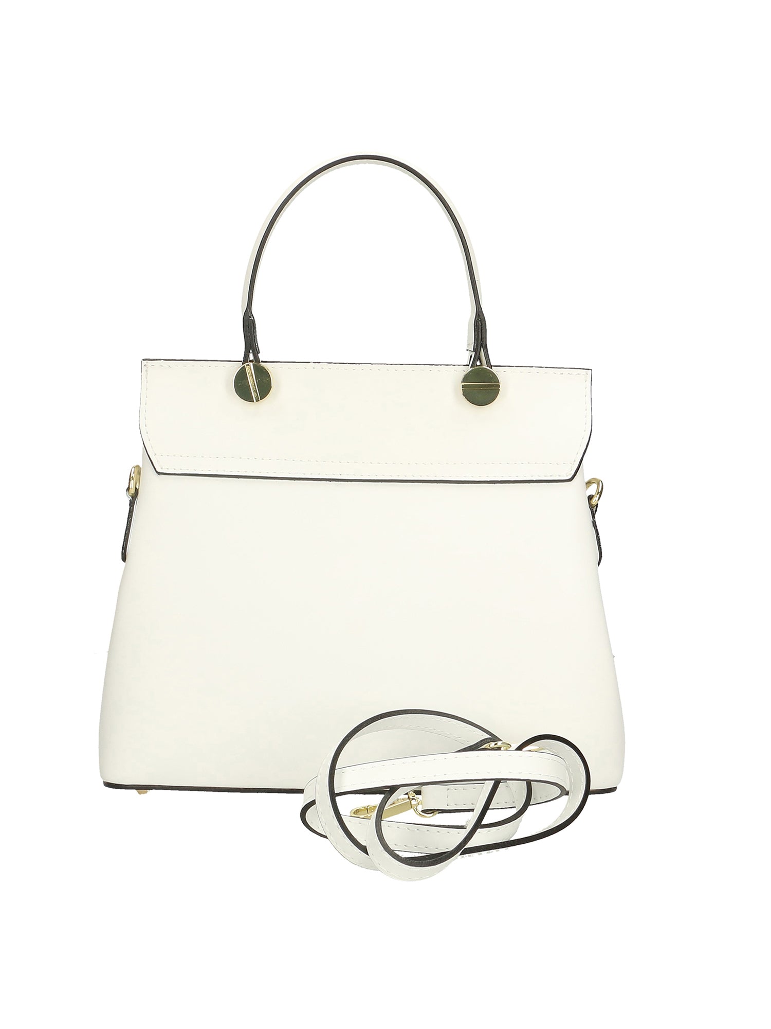 Borsa a mano da donna 100% vera pelle 7708-L101 BIANCO Gave Lux