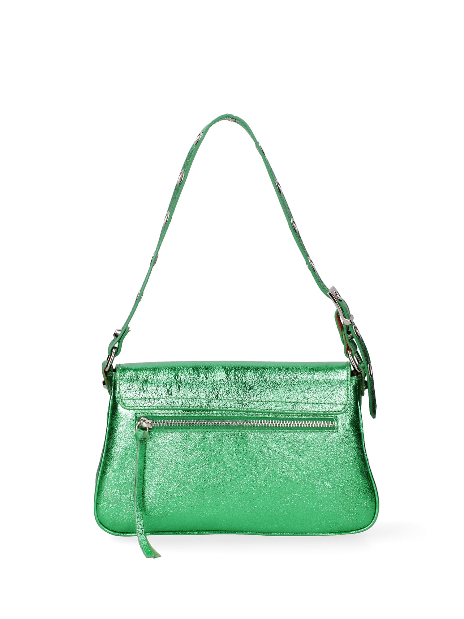 Borsa a spalla da donna Vera pelle 07234-L028 VERDE MEDIO Roberta Rossi
