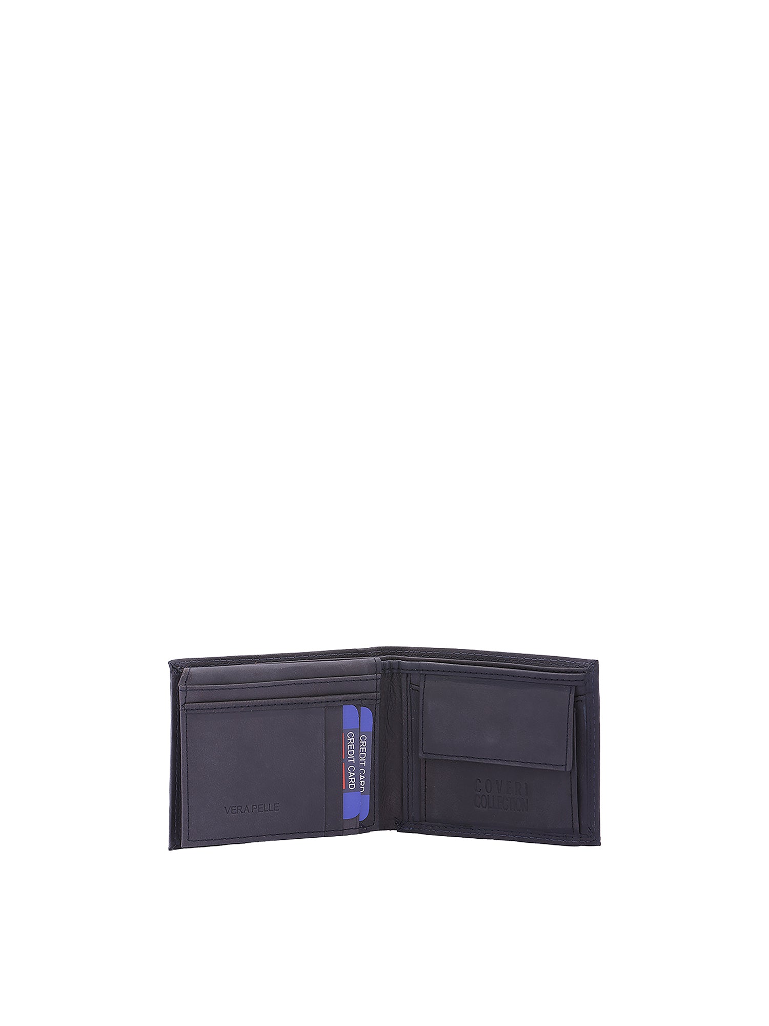 Portafoglio uomo in vera pelle Casual CC409-992-BLU Coveri Collection