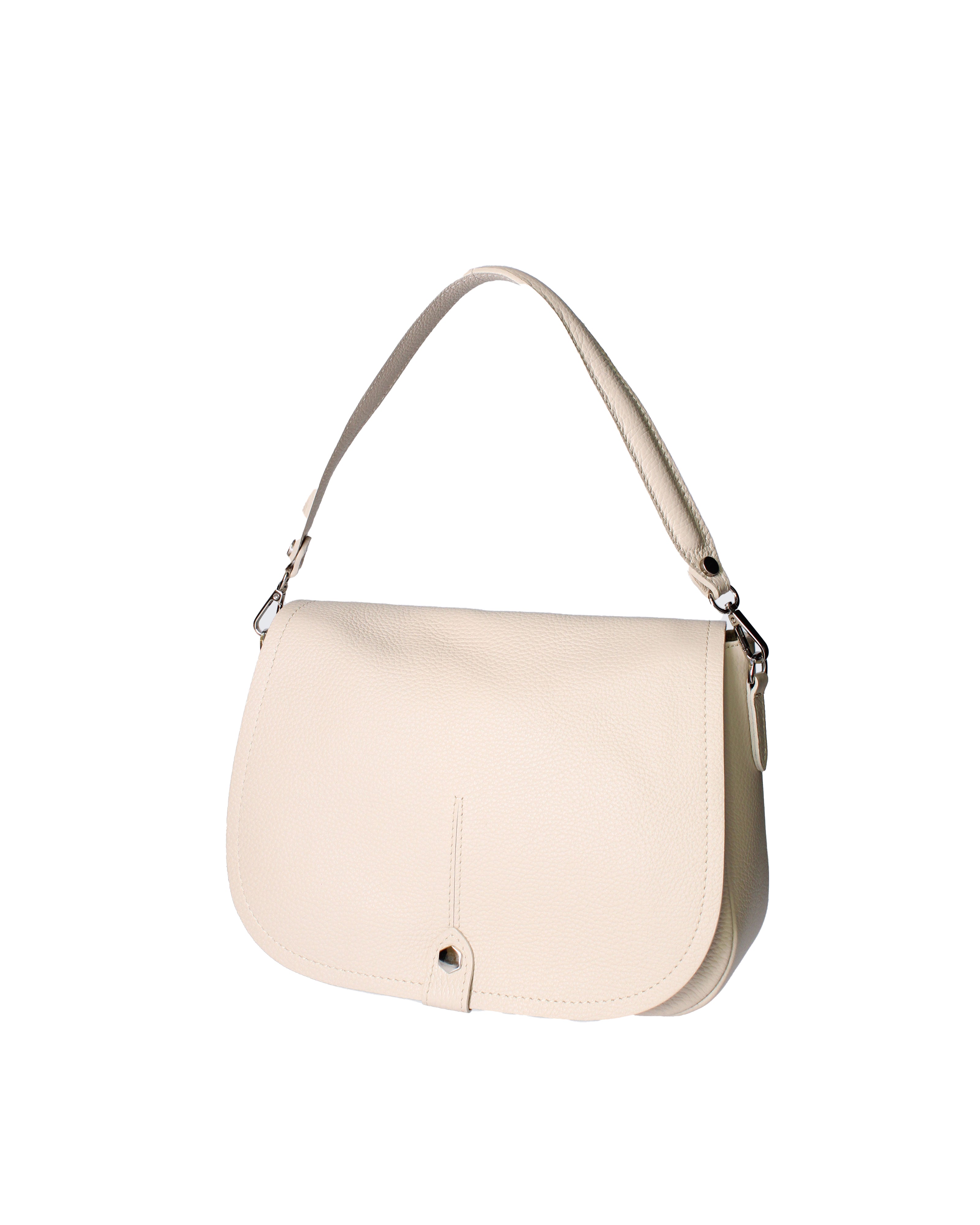 Sabina Borsa a spalla da donna Vera pelle 07139-D37 LATTE Viola Castellani