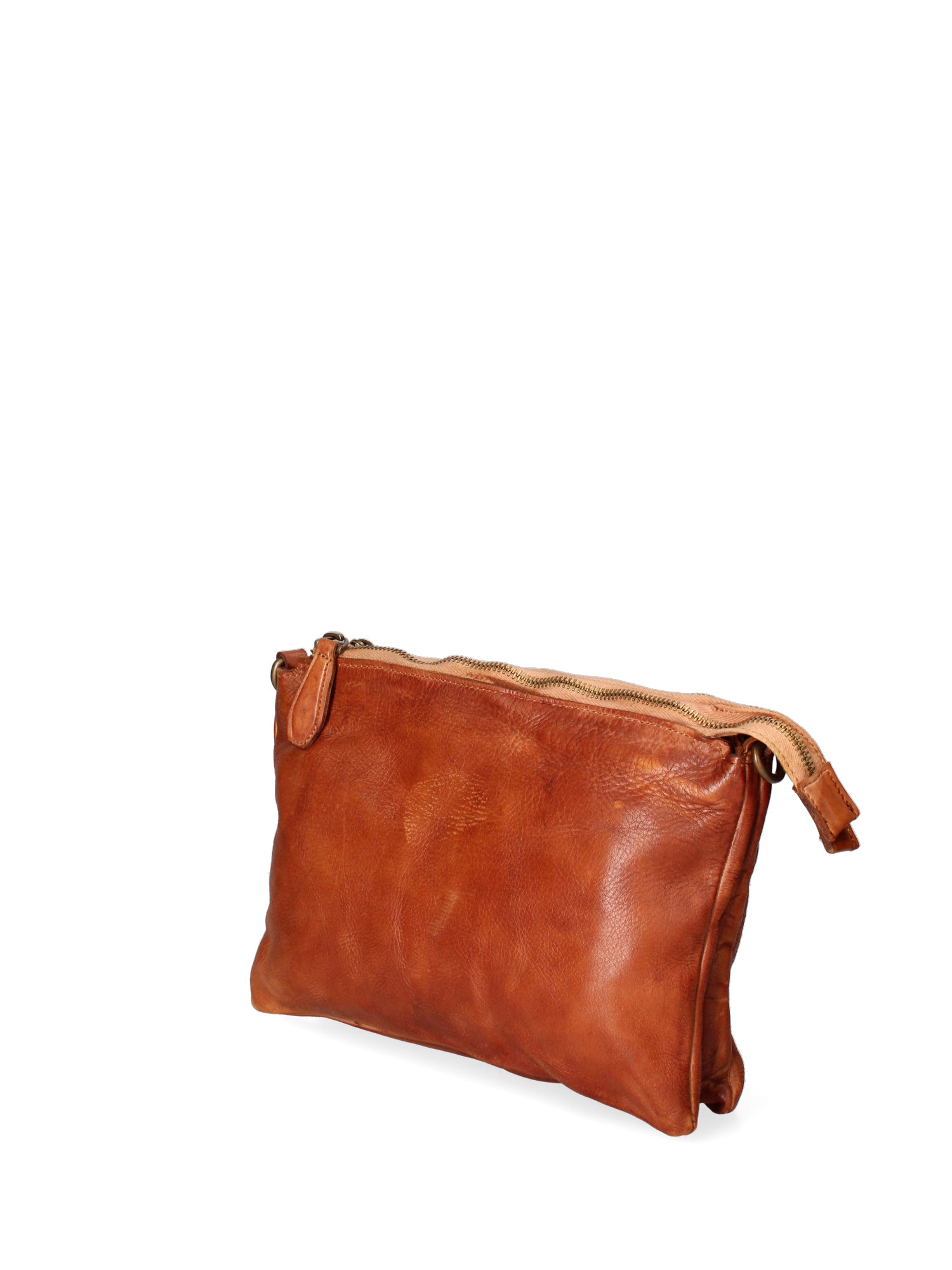 Lucca Borsa a tracolla da donna Vera pelle 1001-D17 CUOIO SCURO Gave Lux