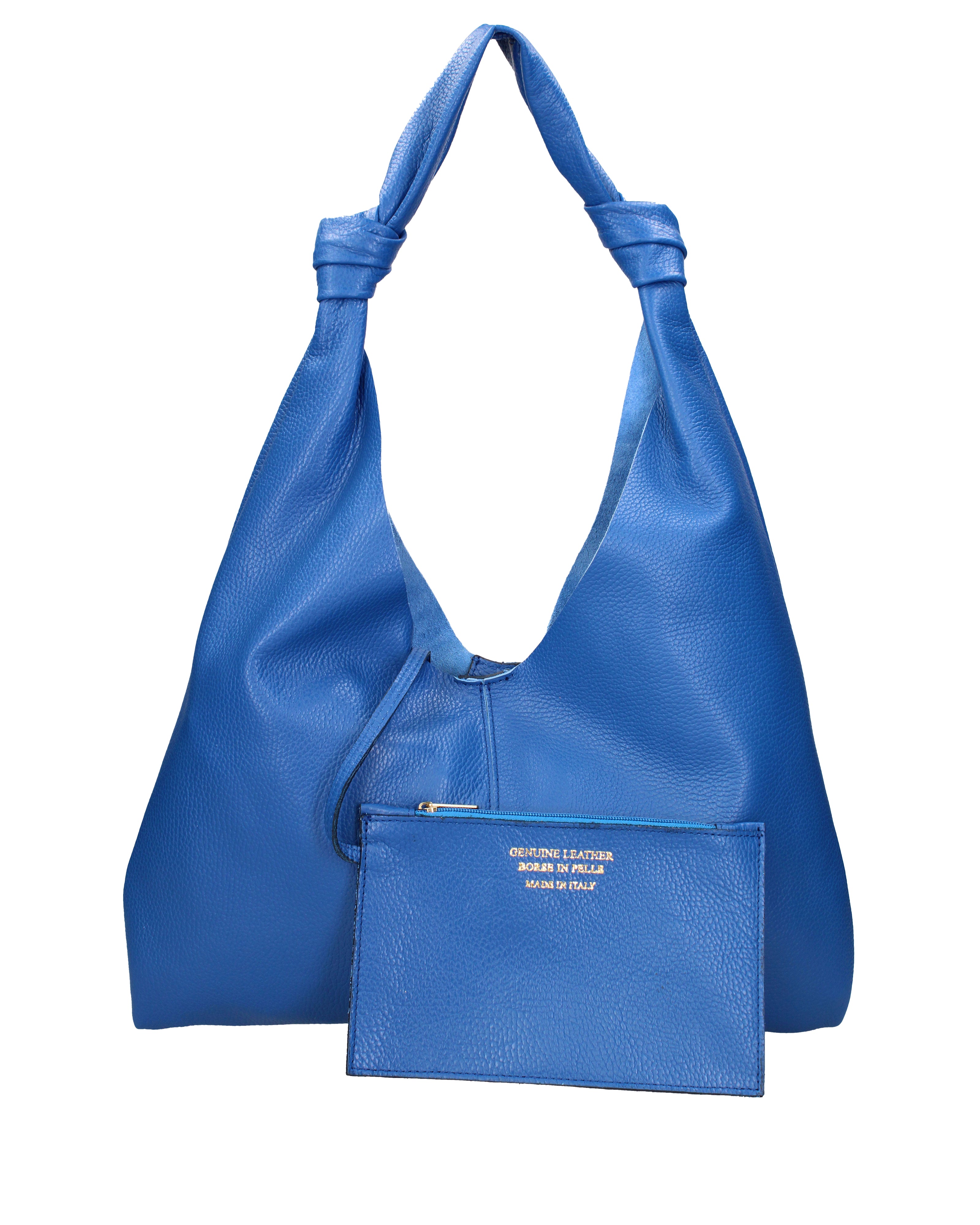 Borsa a spalla da donna 100% vera pelle 07156-D22 BLUETTE Viola Castellani
