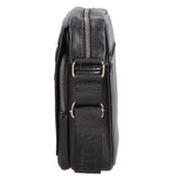 Borsa a tracolla uomo in pelle PU Casual PCL3081-BLACK Northampton Polo Club