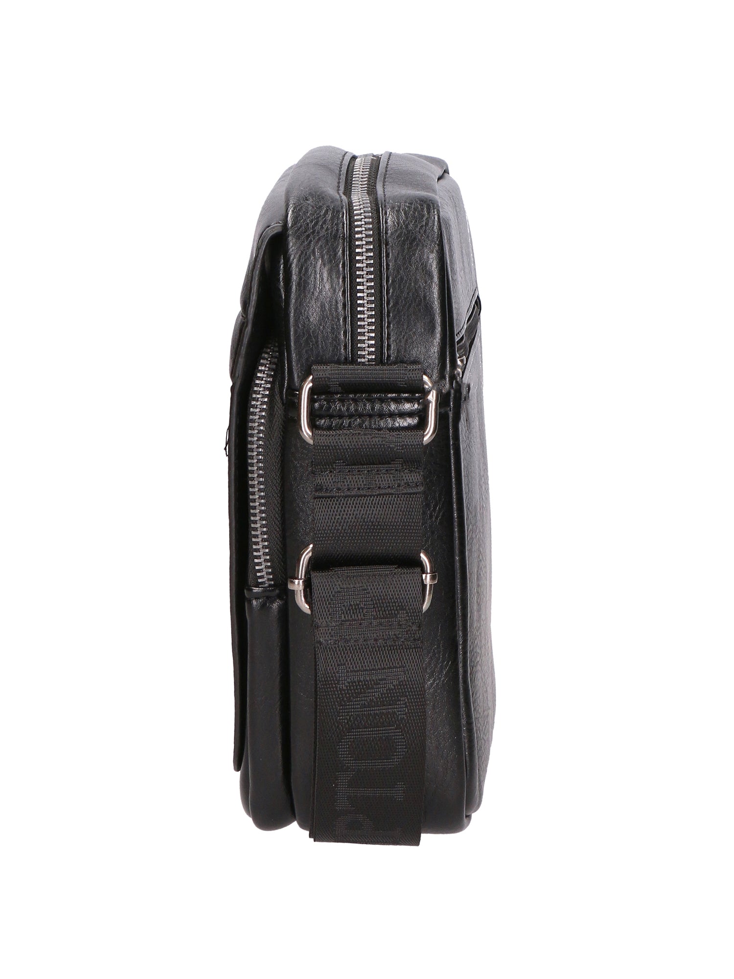 Borsa a tracolla uomo in pelle PU Casual PCL3081-BLACK Northampton Polo Club