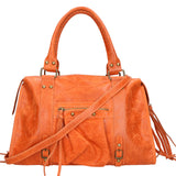 Elara Borsa a spalla da donna Vera pelle 06090-ARANCIONE Gave Lux