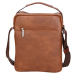 Borsa a tracolla uomo in pelle PU Casual PCL3002-BROWN Northampton Polo Club