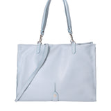 Borsa a mano da donna 100% vera pelle 07138-D92 CELESTE Roberta Rossi