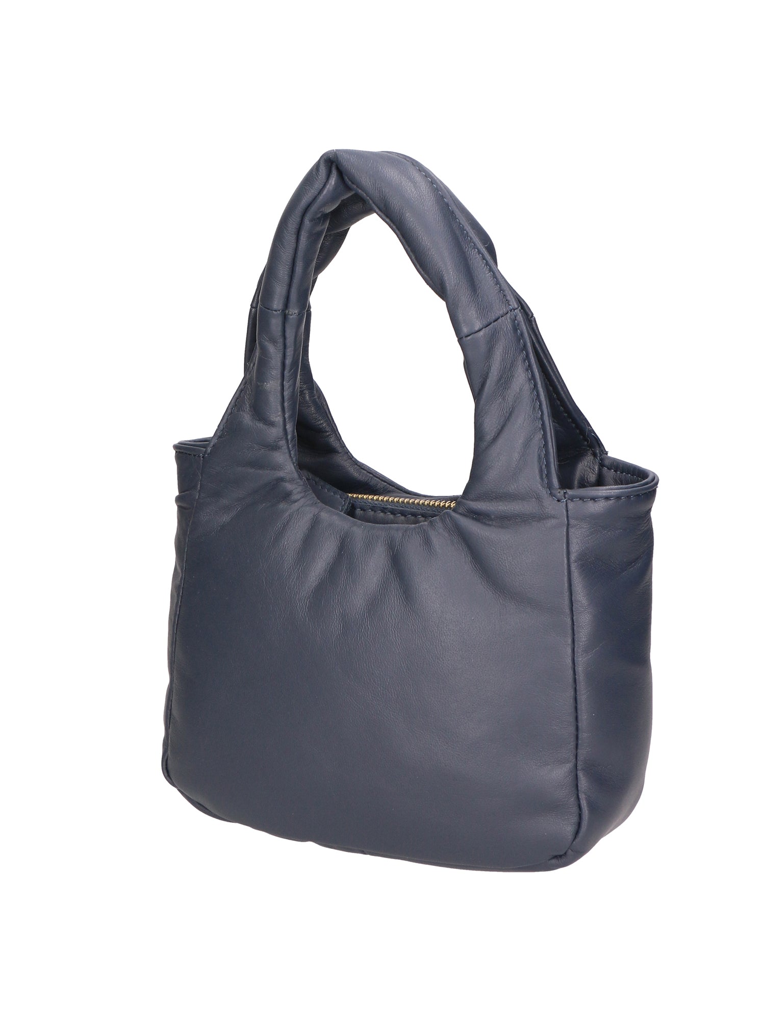 Virna Borsa a mano da donna Vera Pelle 06501-S24 BLU JEANS Gave Lux