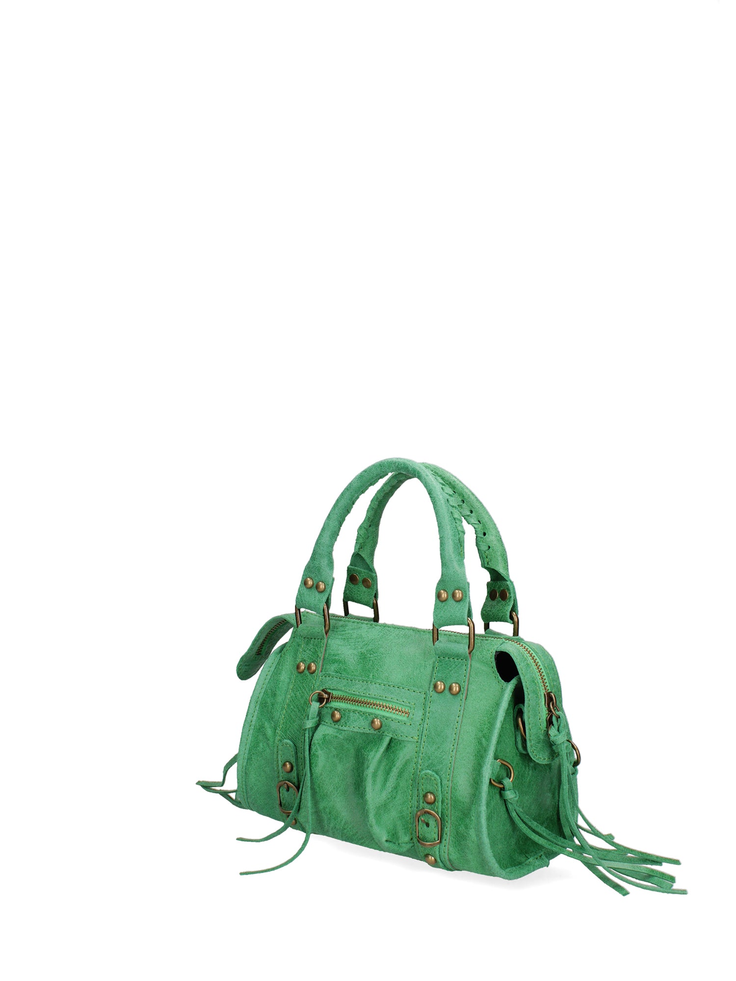 Erisia Borsa a spalla da donna Vera pelle 06091-026 VERDE ERBA Gave Lux