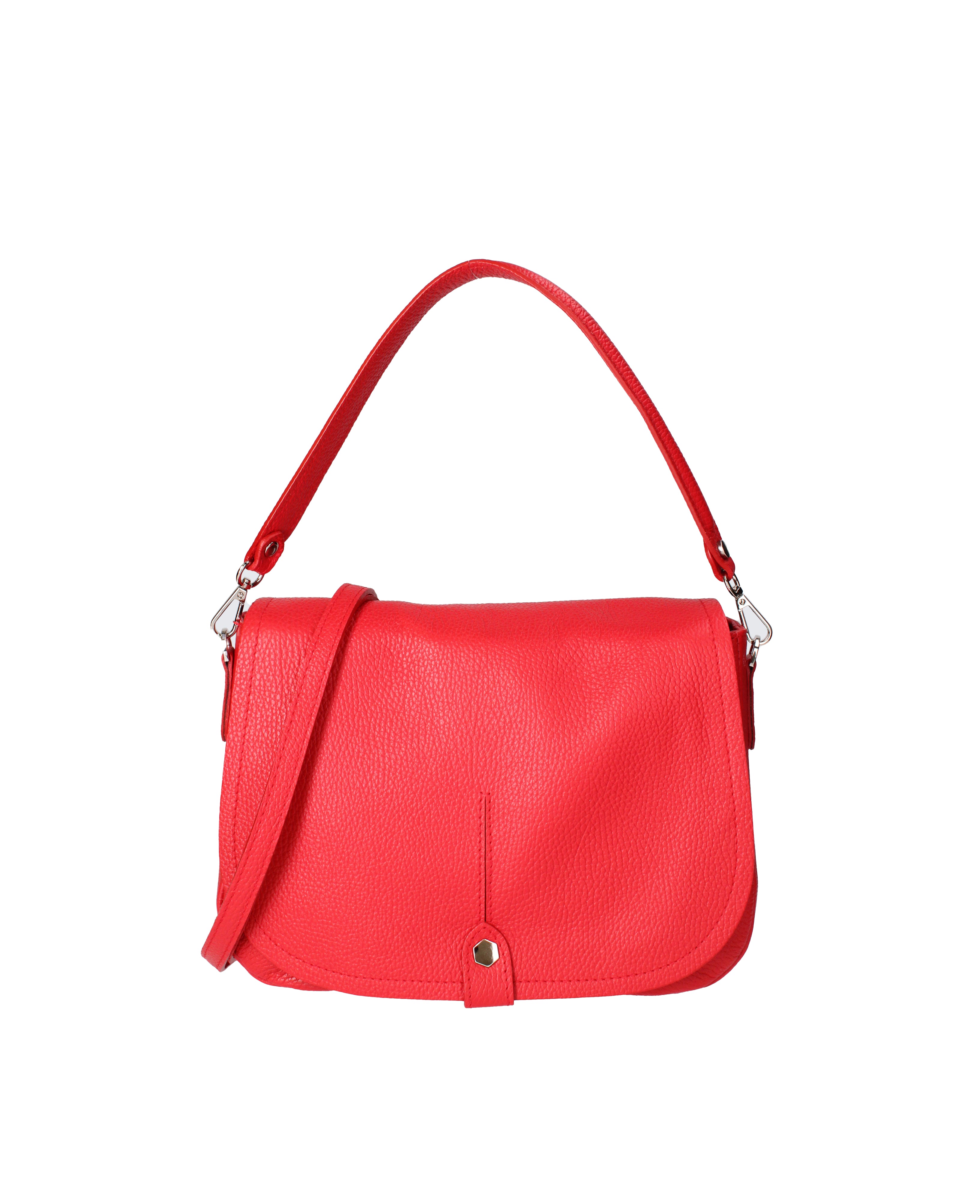 Sabina Borsa a spalla da donna Vera pelle 07139-D58 ROSSO FUOCO Viola Castellani