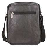 Borsa a tracolla uomo 100% pelle PU PCL3103-BLACK Northampton Polo Club
