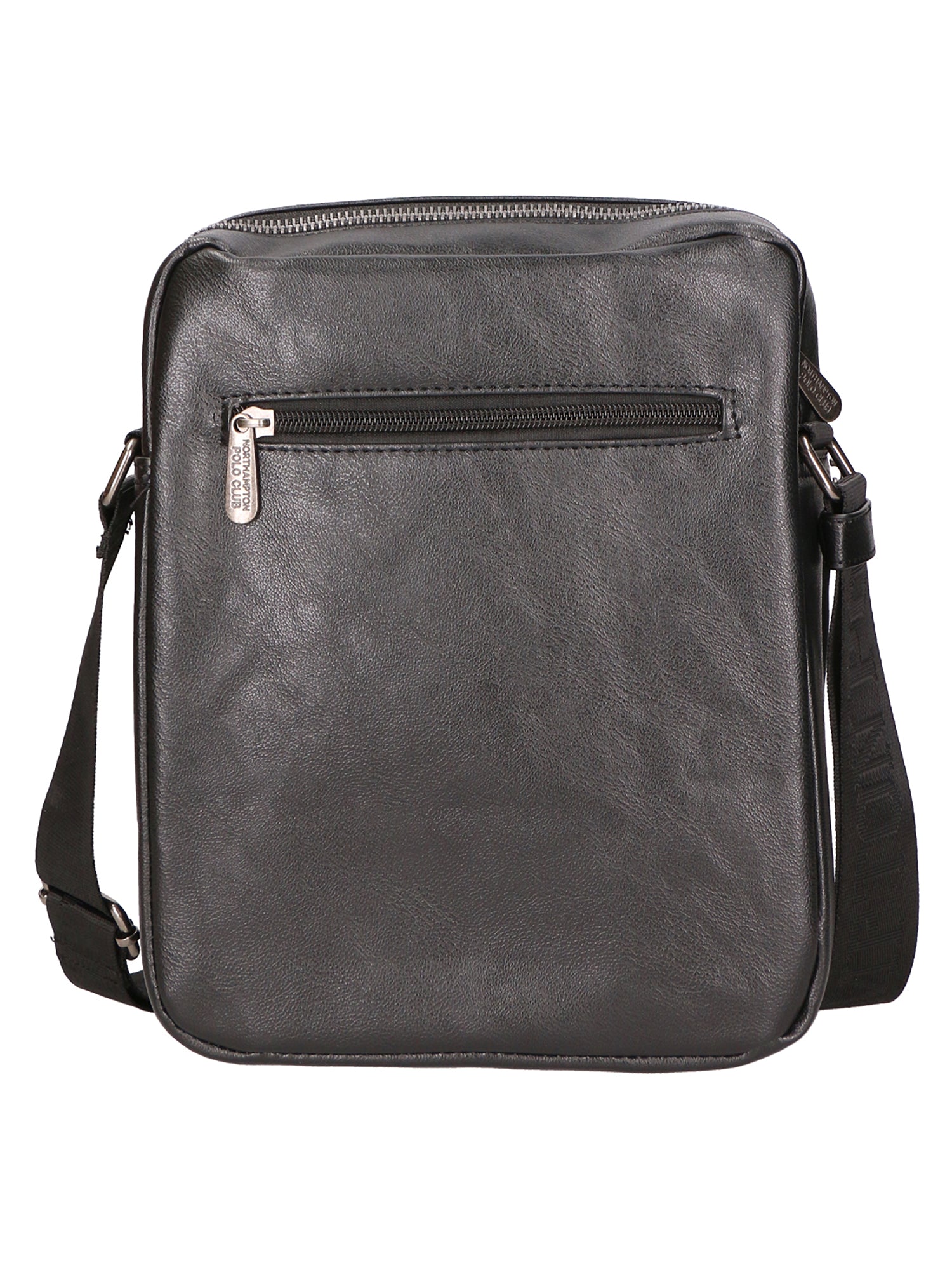 Borsa a tracolla uomo 100% pelle PU PCL3103-BLACK Northampton Polo Club