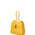 Borsa a mano da donna 100% pelle 07204-L224 GIALLO Viola Castellani