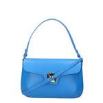 Astrea Borsa a spalla da donna 100% pelle 06015-L222 BLU ASTER Gave Lux