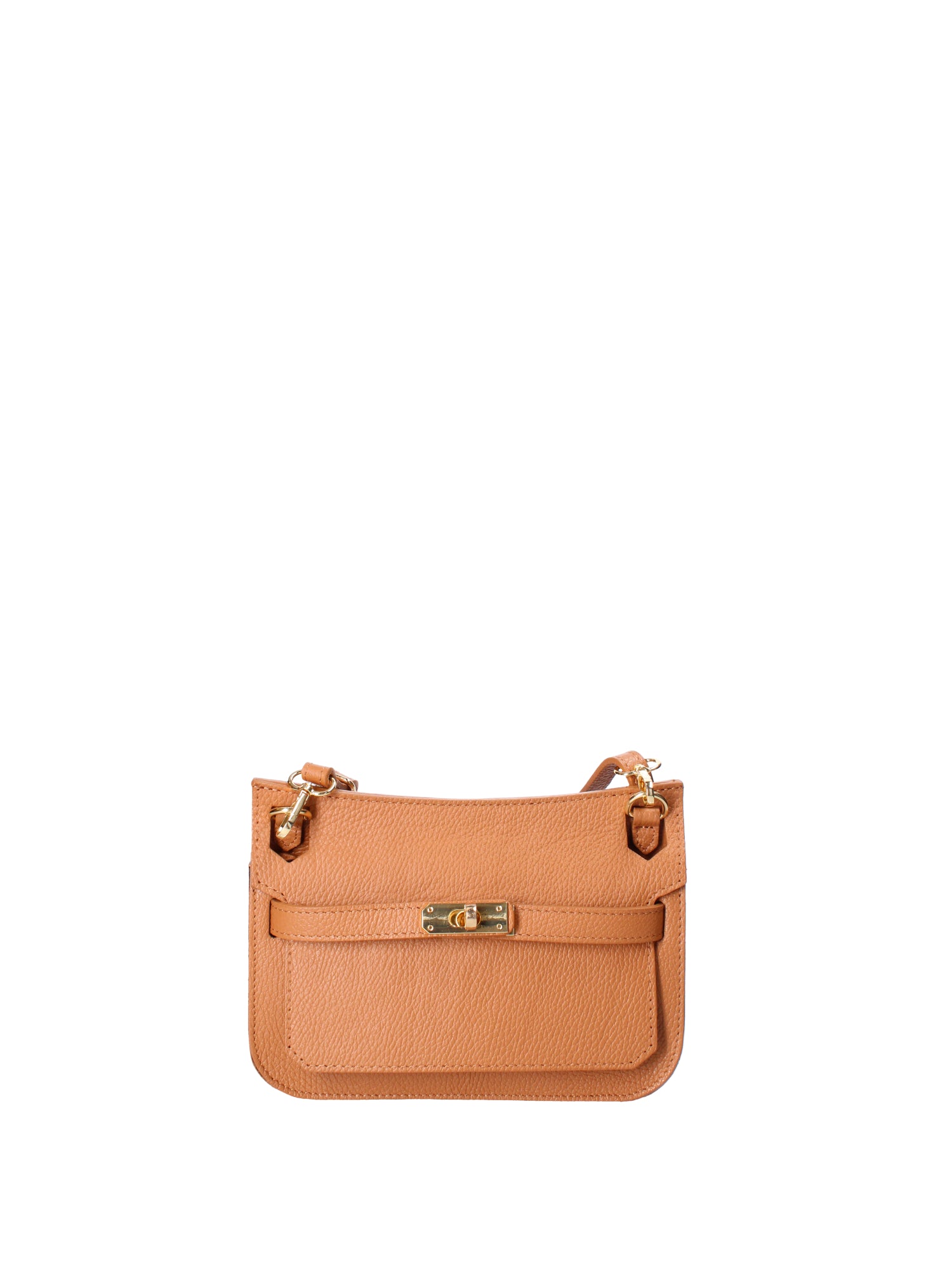 Katie Borsa a tracolla da donna 100% vera pelle 07145-D44 CUOIO Viola Castellani