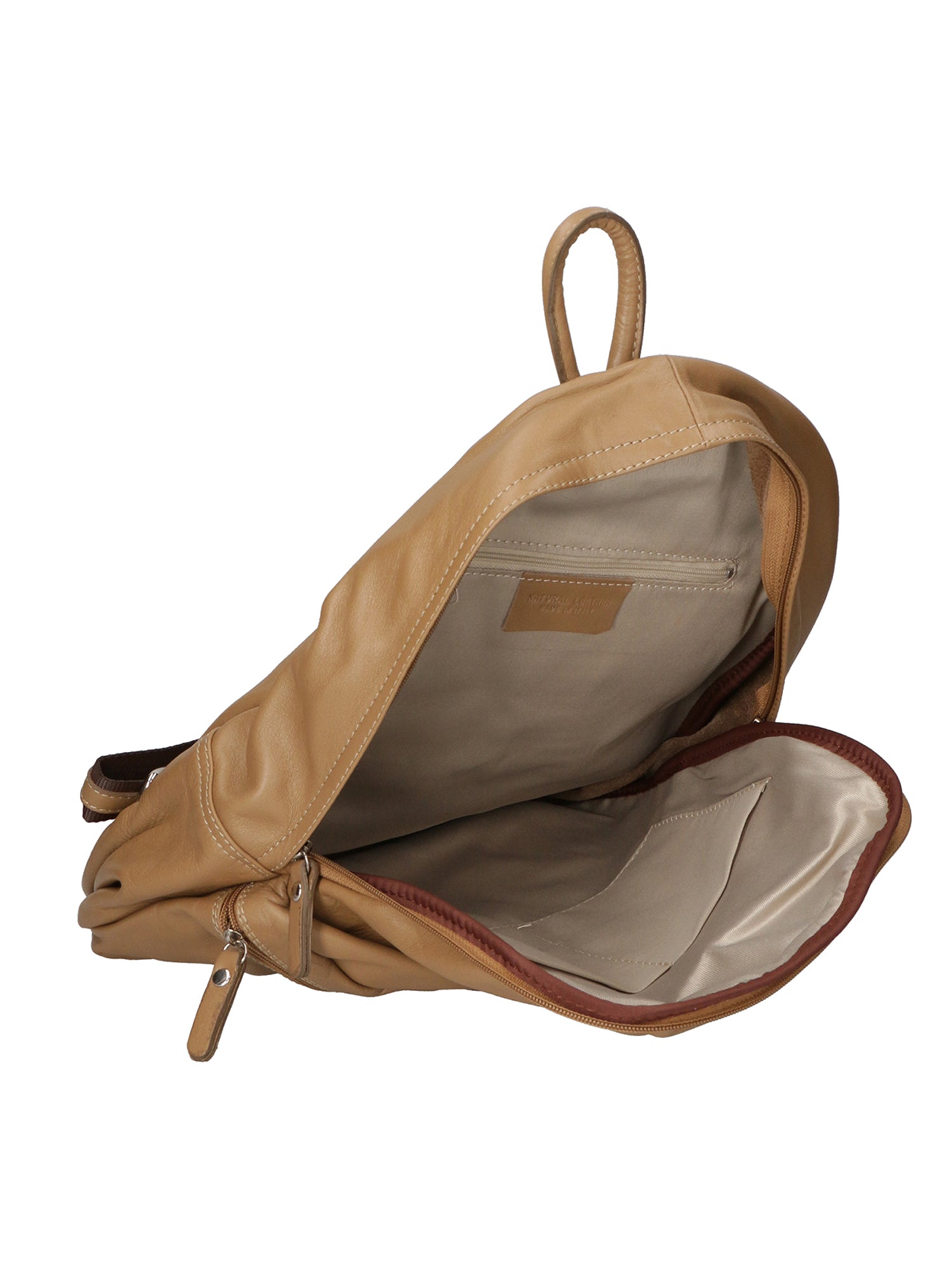 Cloe Zaino da donna in vera pelle Artigianale 6161-S11 TAUPE SCURO Gave Lux