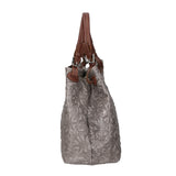 Elenia Borsa a mano da donna Vera pelle 80049-018 GRIGIO MEDIO Gave Lux