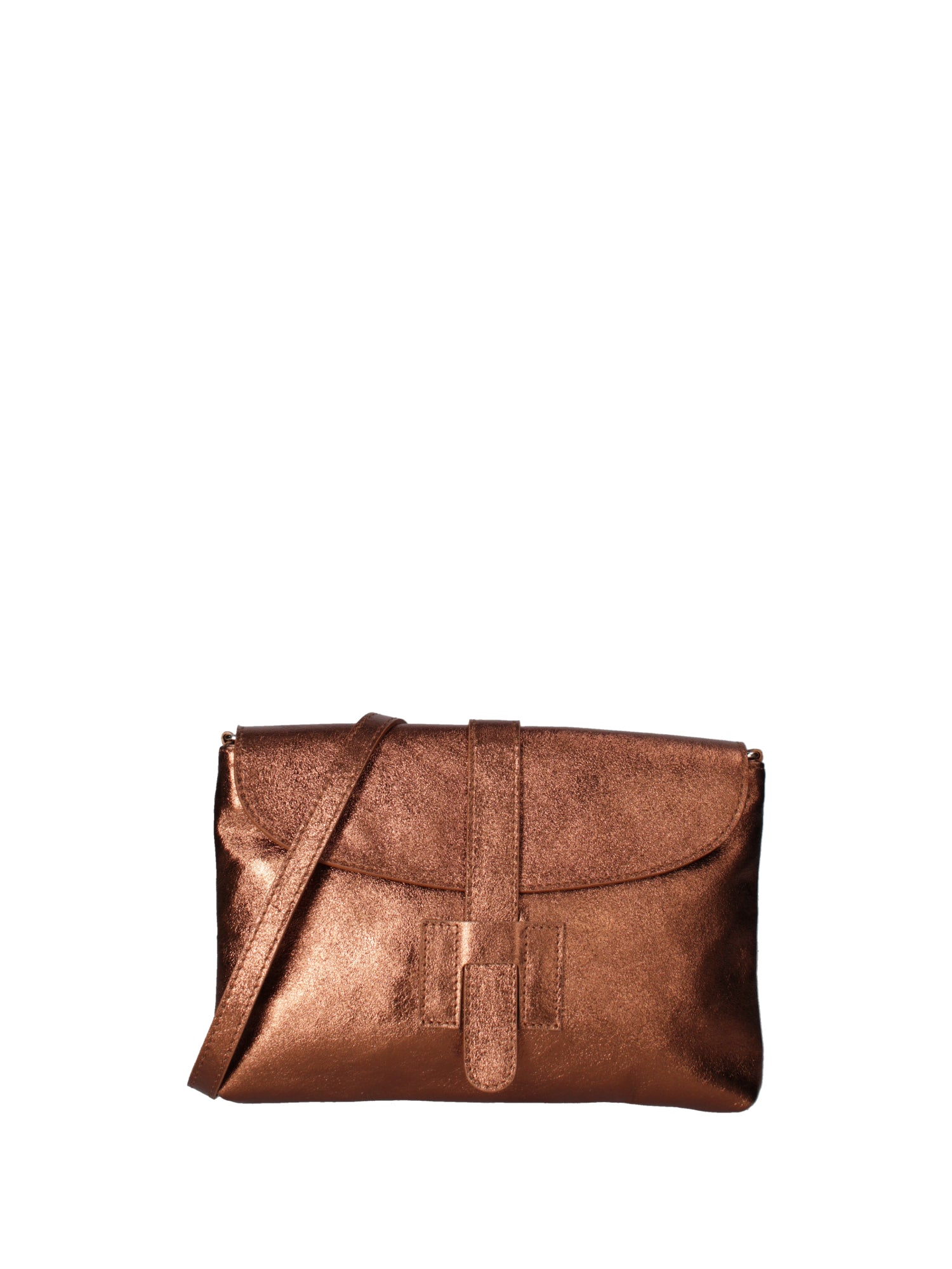 Borsa a mano da donna Vera pelle 07163-L006 RAME Viola Castellani