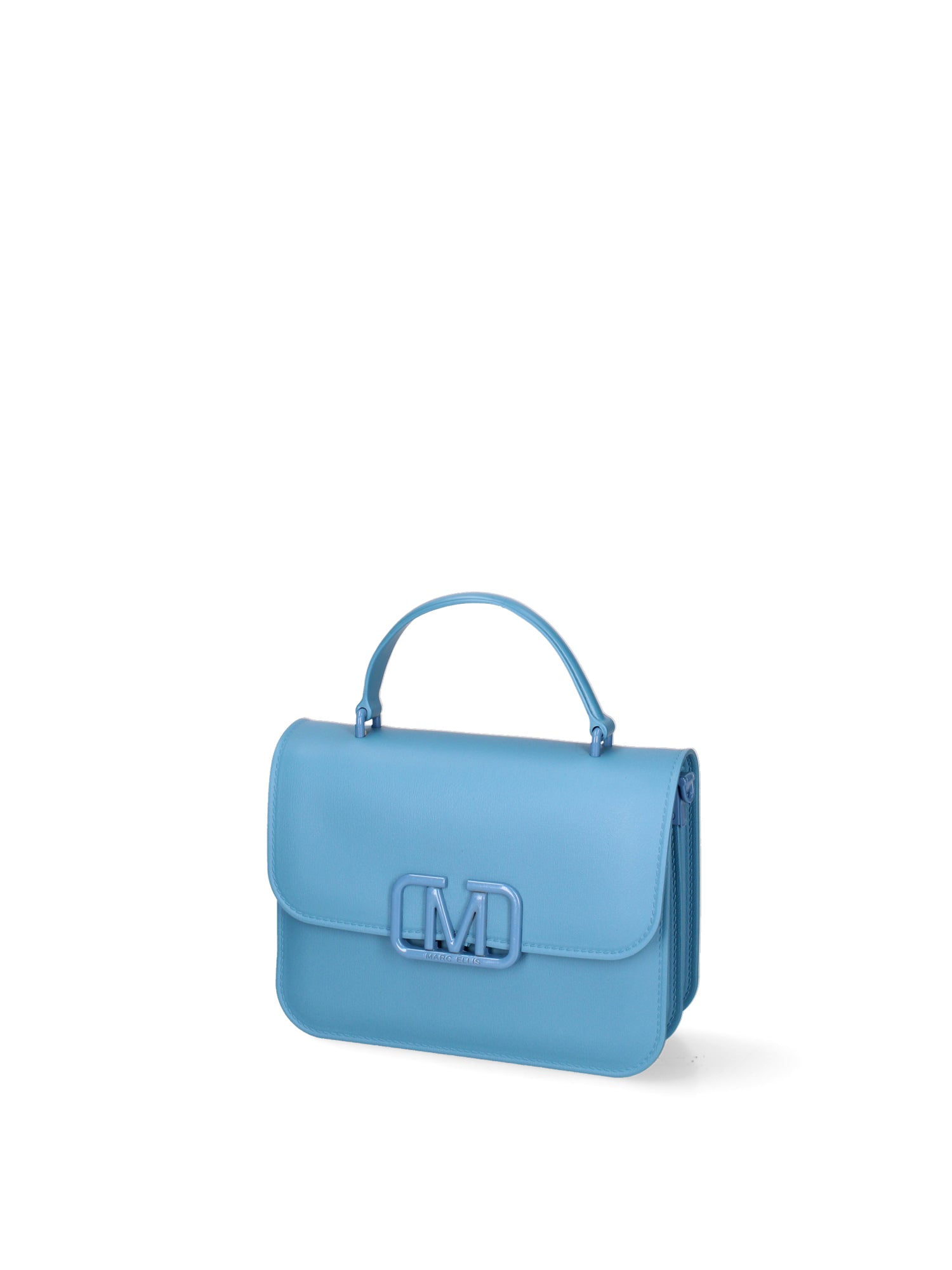 Borsa a tracolla da donna 100% Pvc FLAT-EAR 24-SUGAR BLUE Marc Ellis