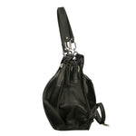 Ereba Borsa a mano da donna Made in Italy 100% pelle 3305-NERO BLACK Gave Lux