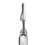 Borsa a mano donna 100% gomma FLAT PENKA M-GLACIER GRAY-SATIN CDF Marc Ellis