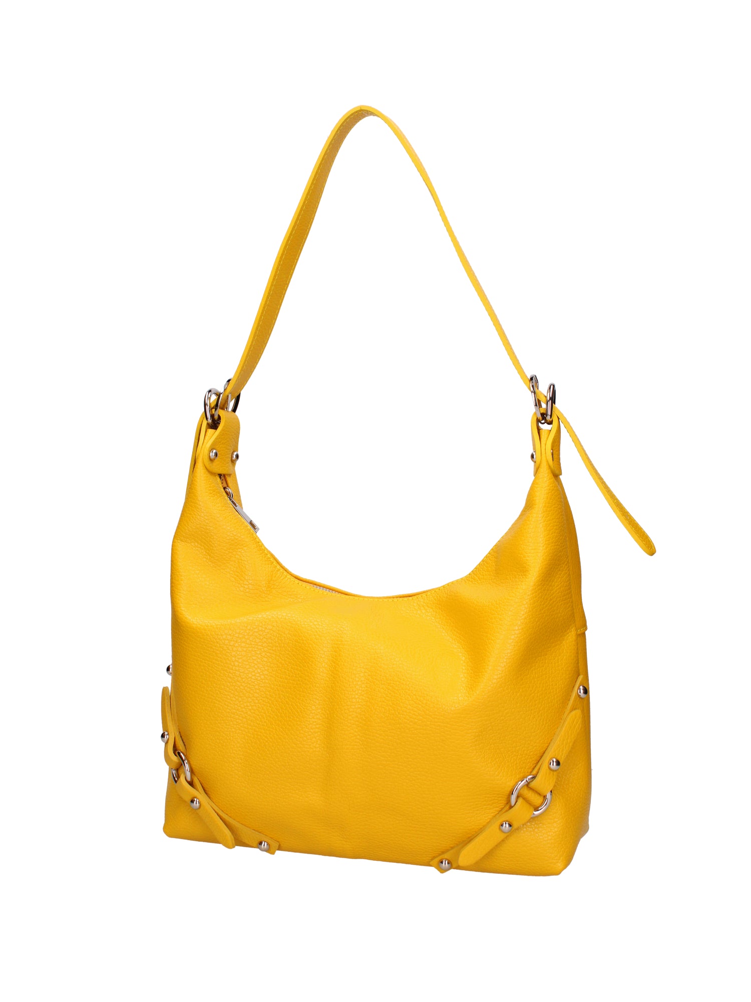 Fiorenza Lux Borsa a spalla da donna Vera pelle 07140-D04 GIALLO Viola Castellani