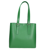 Germana Borsa a spalla da donna 100% pelle 05924-B47 VERDE MELA Gave Lux